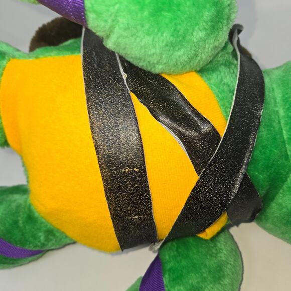 TMNT Teenage Mutant Ninja Turtles Playmates Donatello 14" Plush 1989 Vintage - Picture 7 of 12